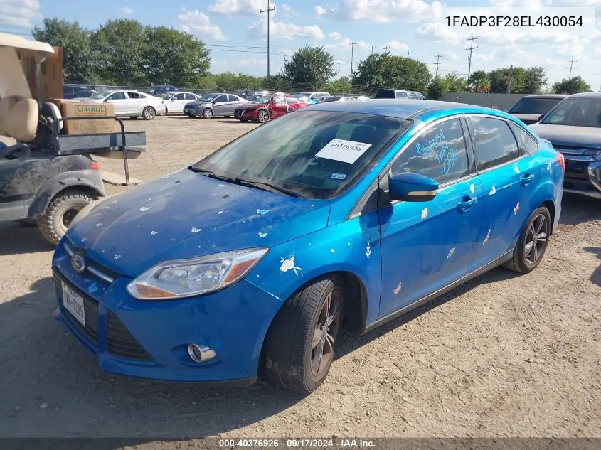 2014 Ford Focus Se VIN: 1FADP3F28EL430054 Lot: 40376926