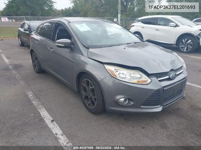 2014 Ford Focus Se VIN: 1FADP3K27EL201693 Lot: 40387089