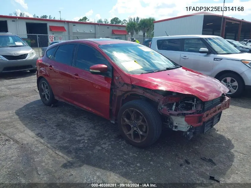 2014 Ford Focus Se VIN: 1FADP3K25EL314168 Lot: 40388281