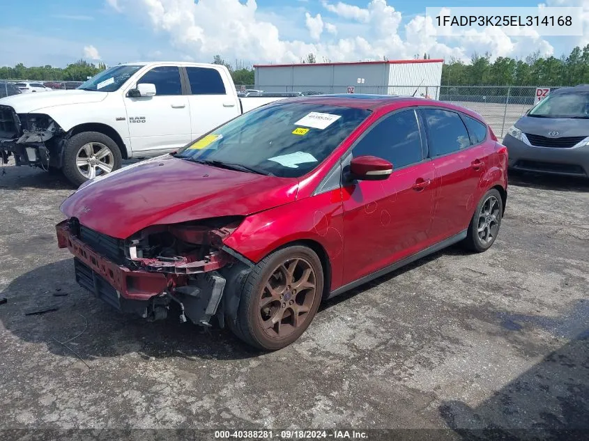 2014 Ford Focus Se VIN: 1FADP3K25EL314168 Lot: 40388281