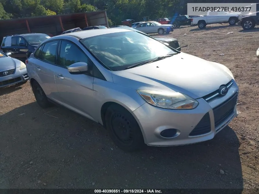 2014 Ford Focus Se VIN: 1FADP3F27EL436377 Lot: 40390851