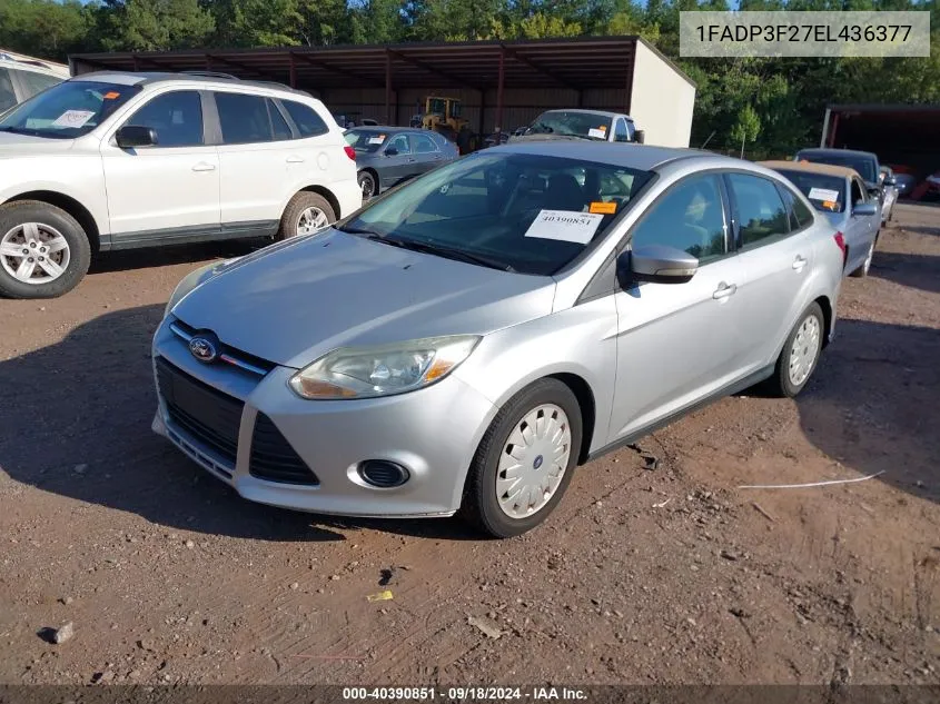 2014 Ford Focus Se VIN: 1FADP3F27EL436377 Lot: 40390851