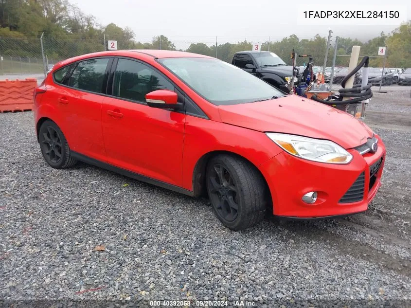 2014 Ford Focus Se VIN: 1FADP3K2XEL284150 Lot: 40392058