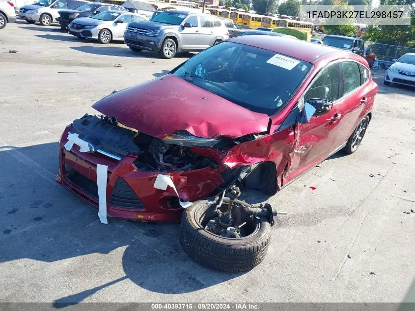 2014 Ford Focus Se VIN: 1FADP3K27EL298457 Lot: 40393715