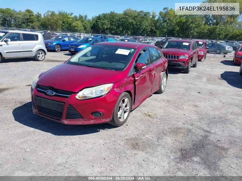 2014 Ford Focus Se VIN: 1FADP3K24EL195836 Lot: 40395204