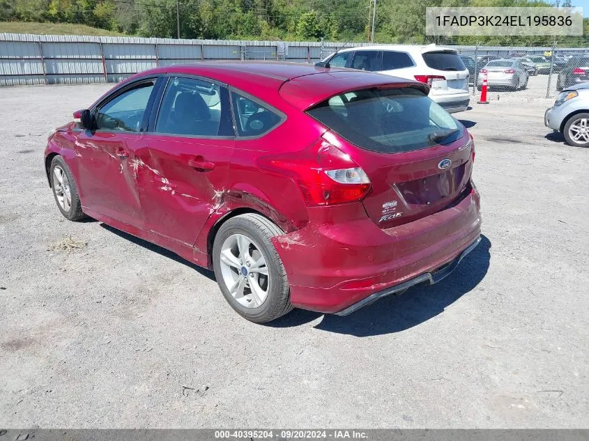 2014 Ford Focus Se VIN: 1FADP3K24EL195836 Lot: 40395204