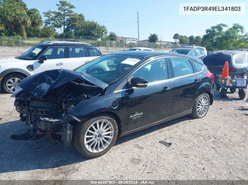 2014 Ford Focus Electric VIN: 1FADP3R49EL341803 Lot: 40397963