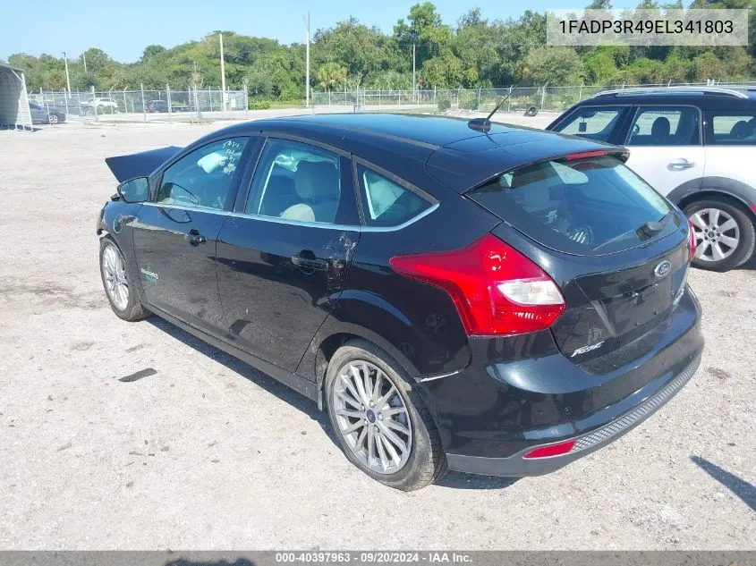 2014 Ford Focus Electric VIN: 1FADP3R49EL341803 Lot: 40397963