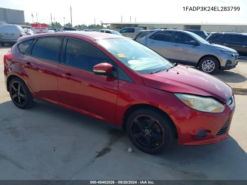 2014 Ford Focus Se VIN: 1FADP3K24EL283799 Lot: 40402026