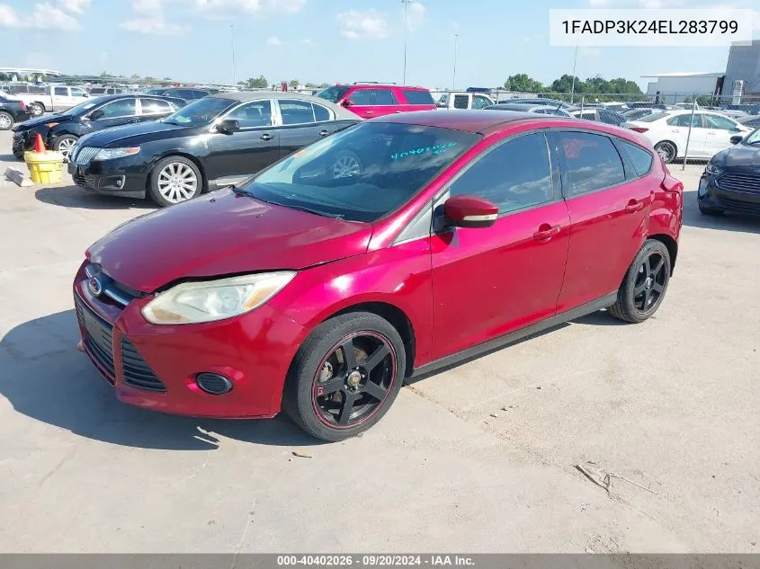 2014 Ford Focus Se VIN: 1FADP3K24EL283799 Lot: 40402026