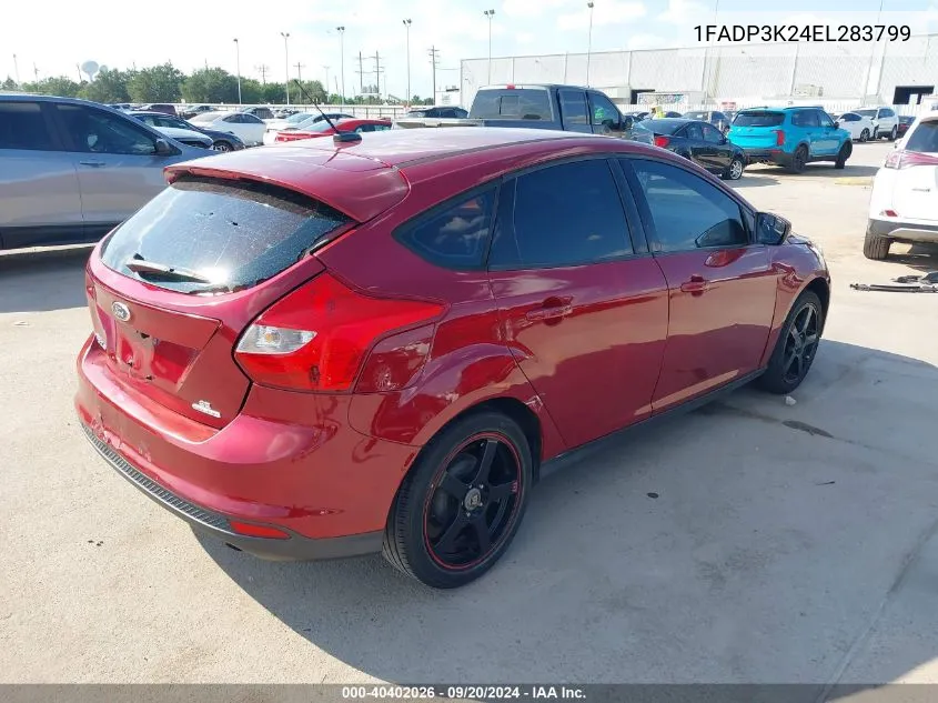 2014 Ford Focus Se VIN: 1FADP3K24EL283799 Lot: 40402026