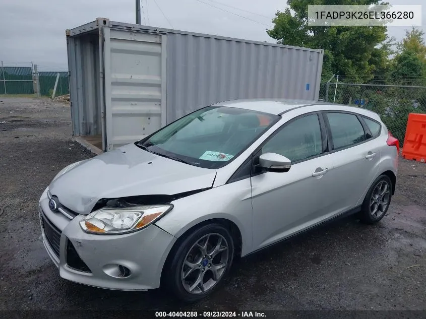 2014 Ford Focus Se VIN: 1FADP3K26EL366280 Lot: 40404288