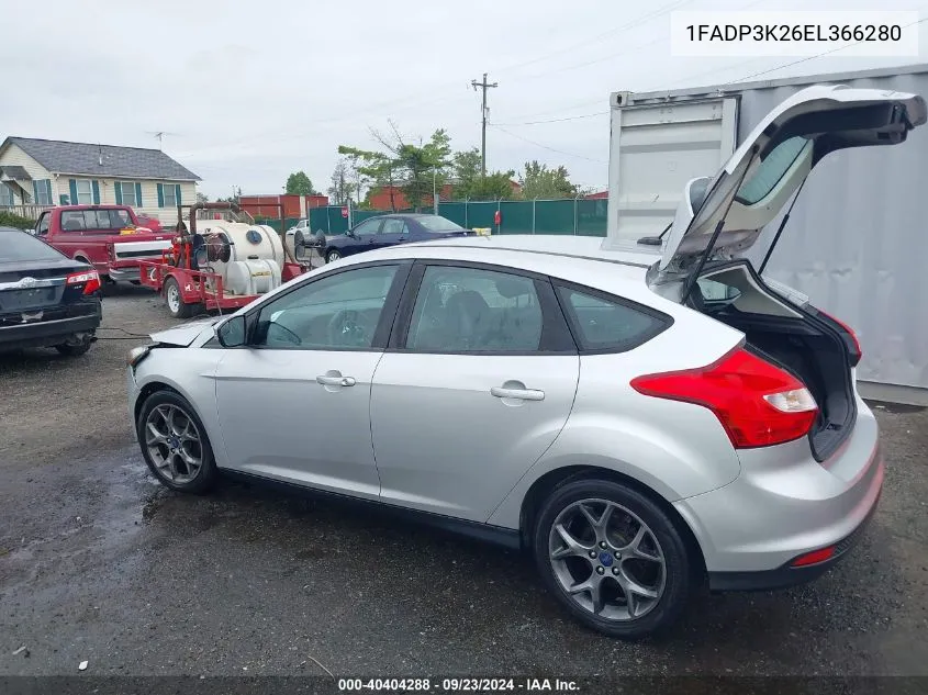 2014 Ford Focus Se VIN: 1FADP3K26EL366280 Lot: 40404288