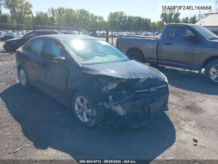 2014 Ford Focus Se VIN: 1FADP3F24EL166668 Lot: 40414712