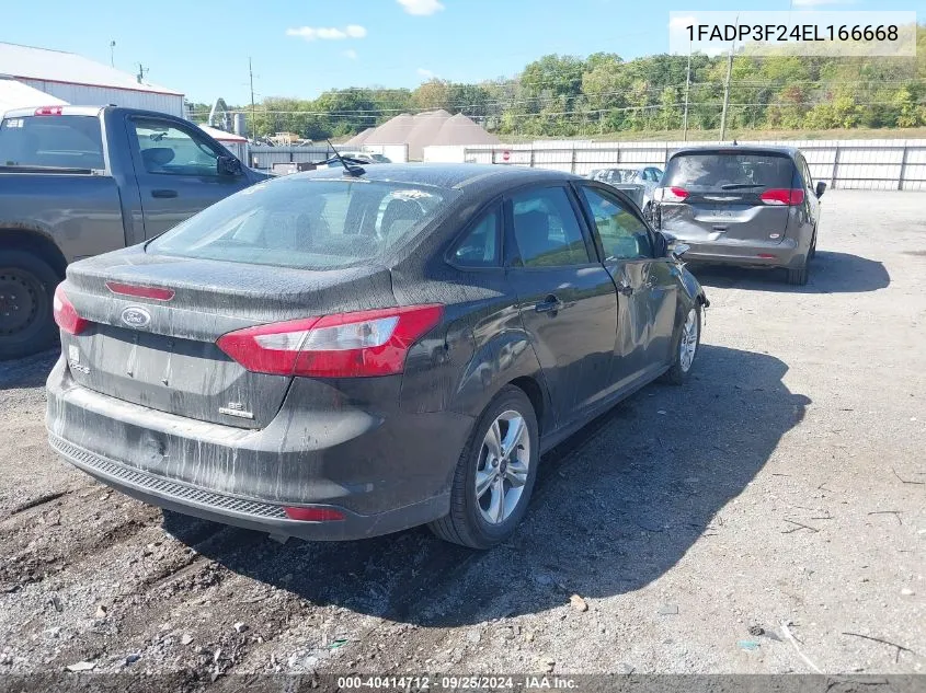 2014 Ford Focus Se VIN: 1FADP3F24EL166668 Lot: 40414712