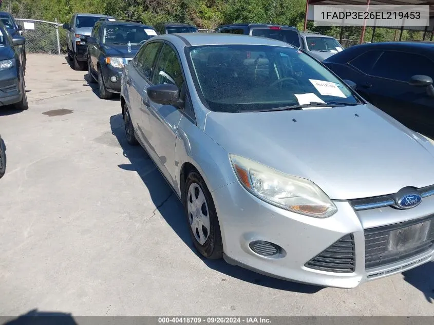 2014 Ford Focus S VIN: 1FADP3E26EL219453 Lot: 40418709