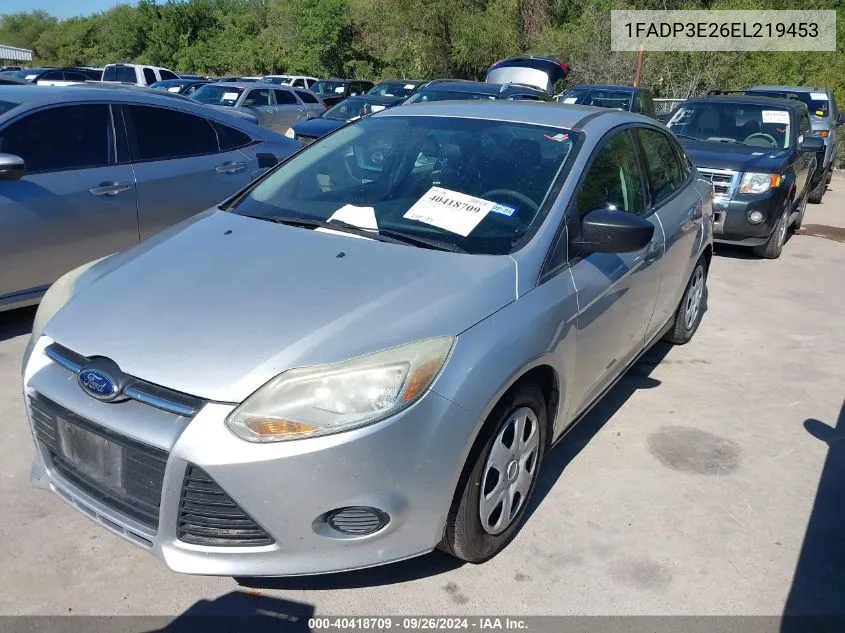 2014 Ford Focus S VIN: 1FADP3E26EL219453 Lot: 40418709