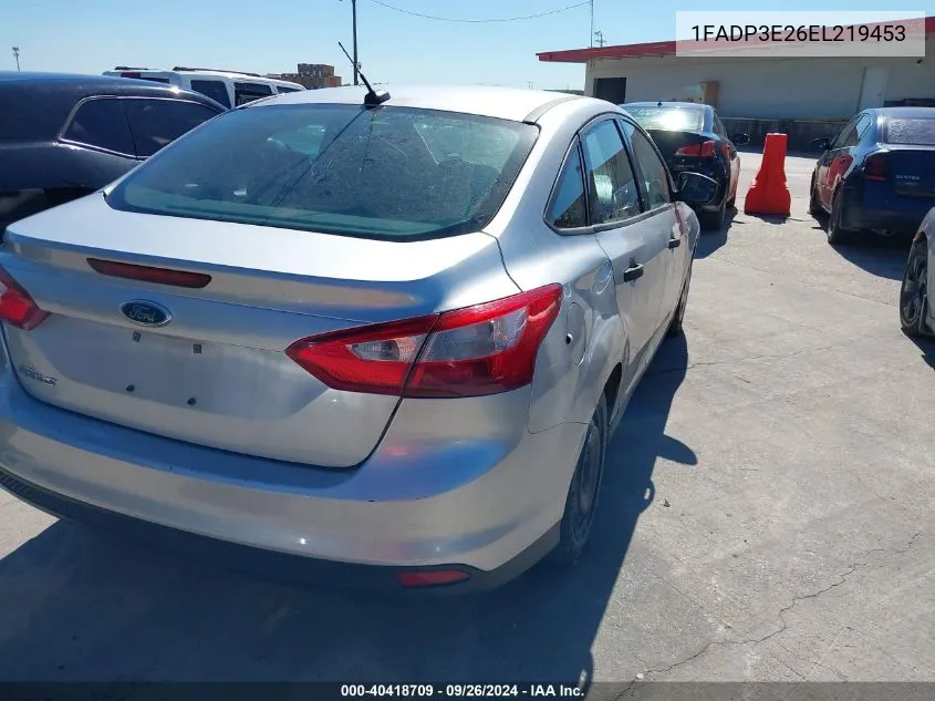 2014 Ford Focus S VIN: 1FADP3E26EL219453 Lot: 40418709