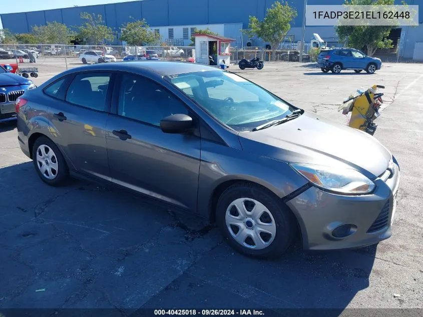 2014 Ford Focus S VIN: 1FADP3E21EL162448 Lot: 40425018