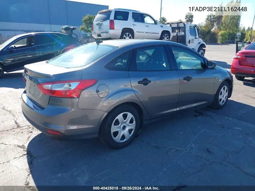 2014 Ford Focus S VIN: 1FADP3E21EL162448 Lot: 40425018