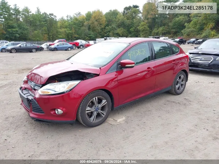 2014 Ford Focus Se VIN: 1FADP3K24EL285178 Lot: 40428078