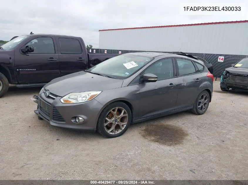 2014 Ford Focus Se VIN: 1FADP3K23EL430033 Lot: 40429477