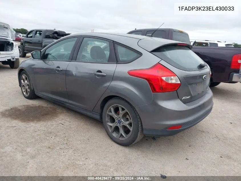 2014 Ford Focus Se VIN: 1FADP3K23EL430033 Lot: 40429477