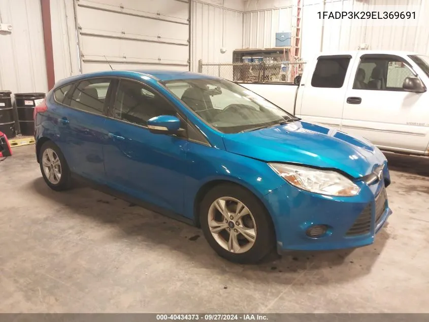 2014 Ford Focus Se VIN: 1FADP3K29EL369691 Lot: 40434373