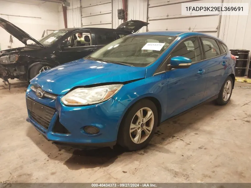 2014 Ford Focus Se VIN: 1FADP3K29EL369691 Lot: 40434373