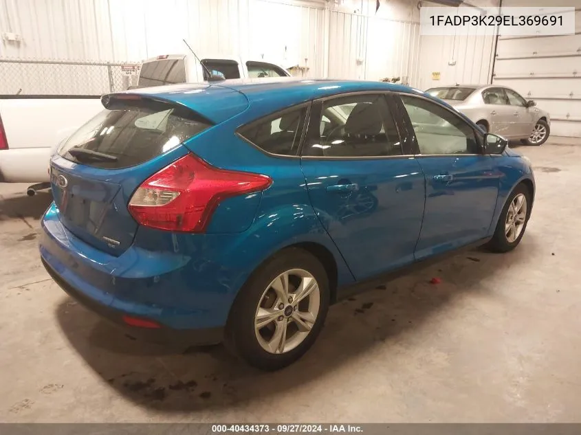 2014 Ford Focus Se VIN: 1FADP3K29EL369691 Lot: 40434373