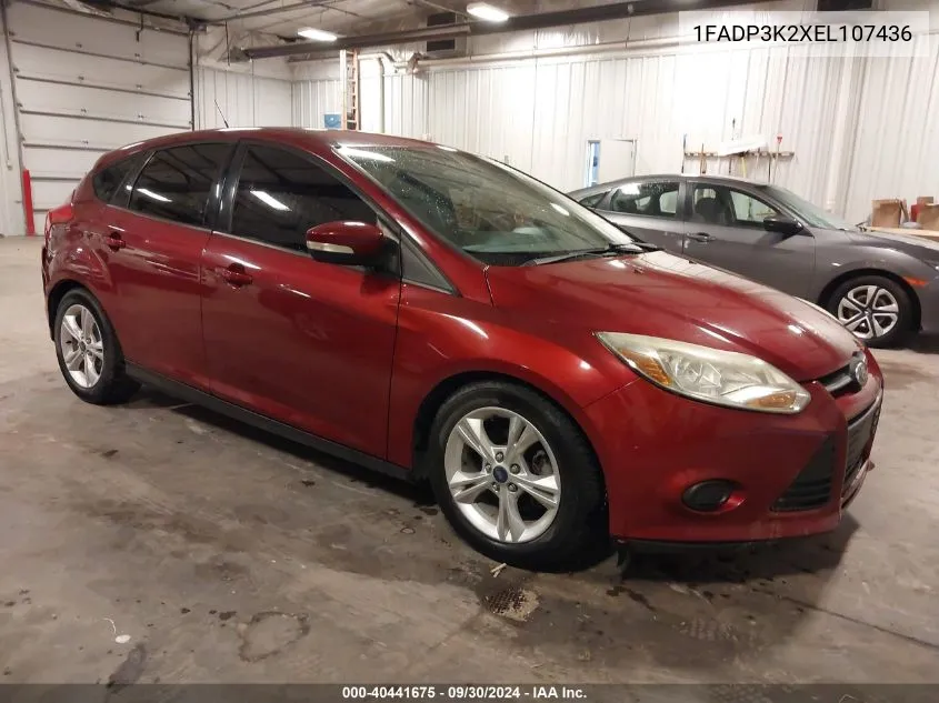 2014 Ford Focus Se VIN: 1FADP3K2XEL107436 Lot: 40441675