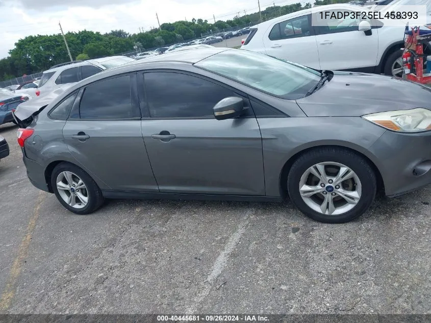 2014 Ford Focus Se VIN: 1FADP3F25EL458393 Lot: 40445681