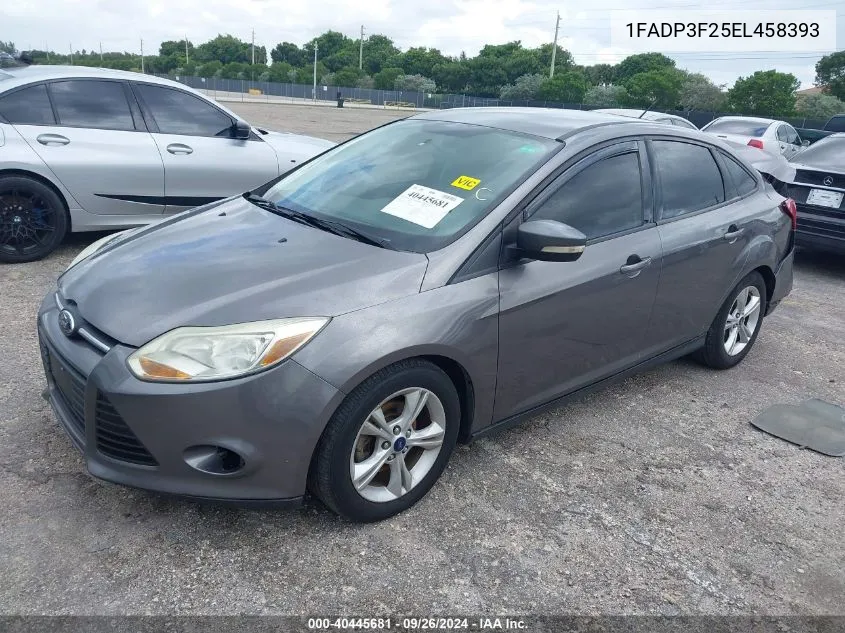 2014 Ford Focus Se VIN: 1FADP3F25EL458393 Lot: 40445681