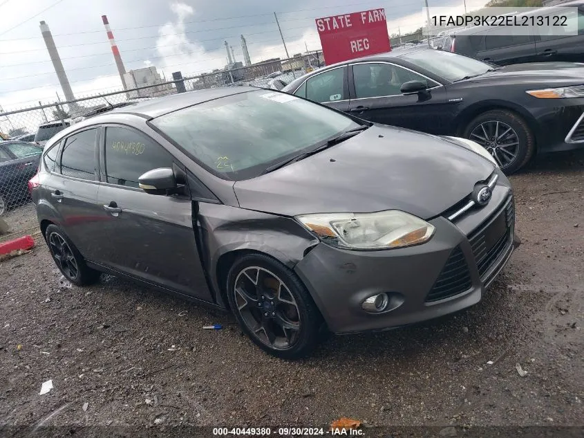 2014 Ford Focus Se VIN: 1FADP3K22EL213122 Lot: 40449380