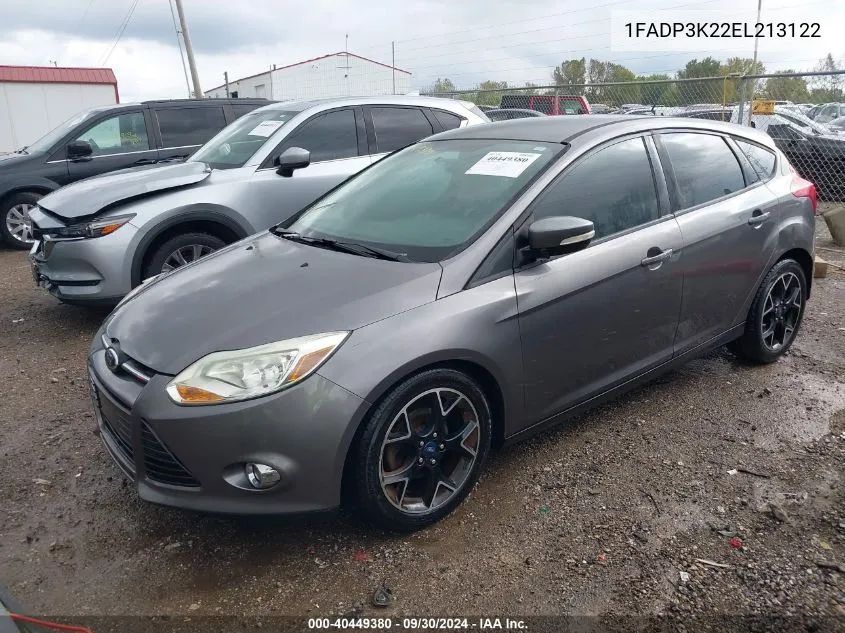 2014 Ford Focus Se VIN: 1FADP3K22EL213122 Lot: 40449380