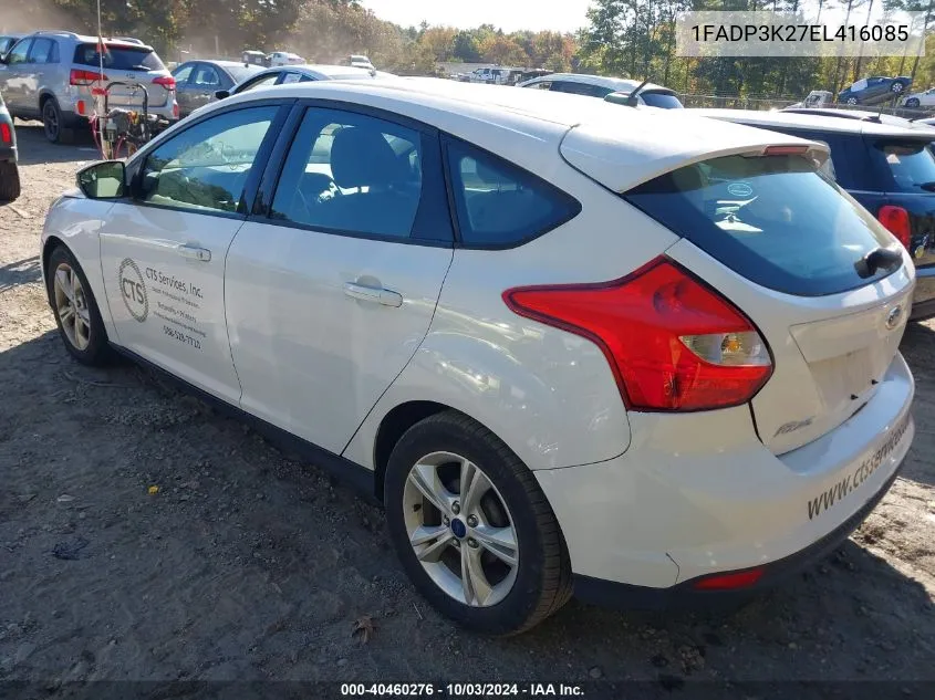 2014 Ford Focus Se VIN: 1FADP3K27EL416085 Lot: 40460276