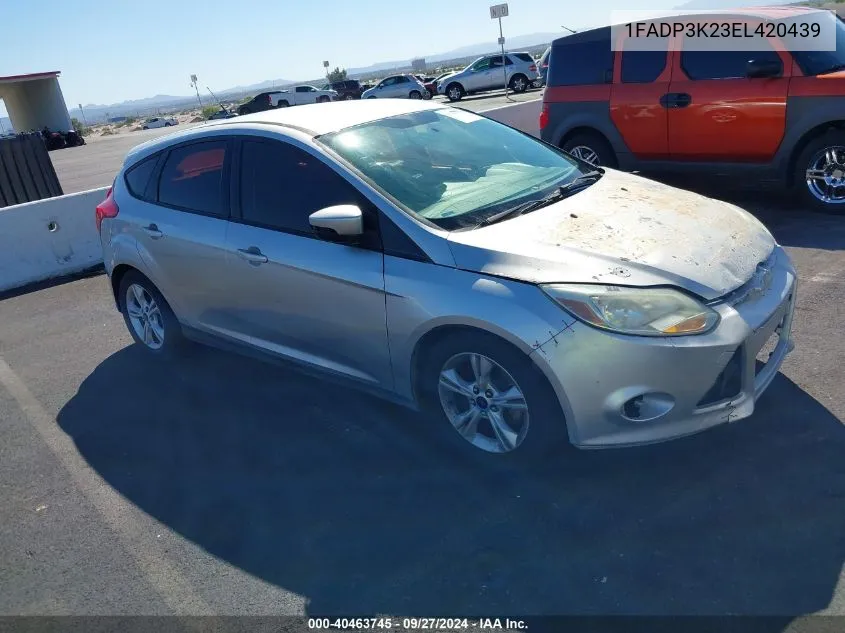 2014 Ford Focus Se VIN: 1FADP3K23EL420439 Lot: 40463745