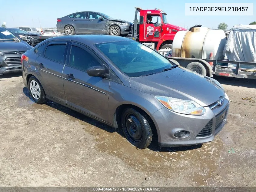 2014 Ford Focus S VIN: 1FADP3E29EL218457 Lot: 40466720