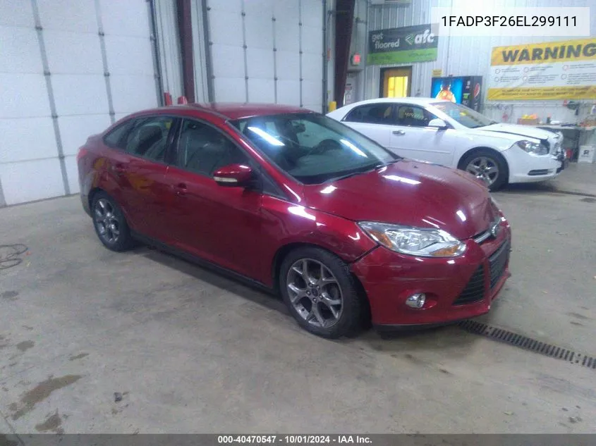 2014 Ford Focus Se VIN: 1FADP3F26EL299111 Lot: 40470547