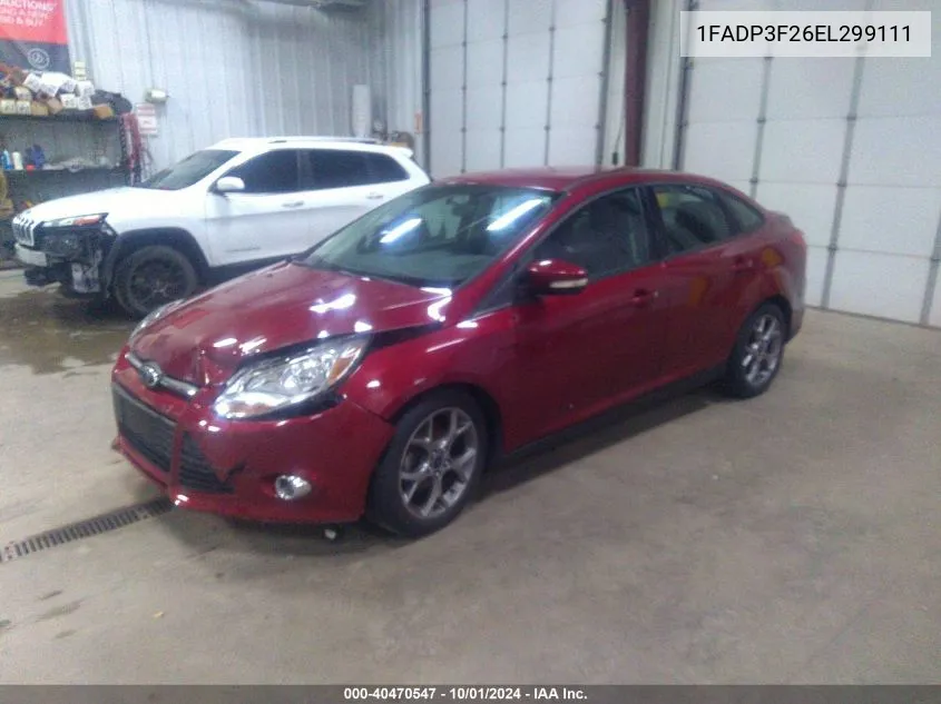 2014 Ford Focus Se VIN: 1FADP3F26EL299111 Lot: 40470547