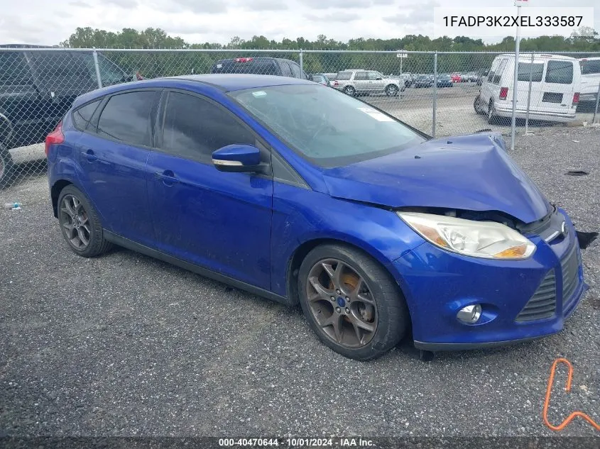 2014 Ford Focus Se VIN: 1FADP3K2XEL333587 Lot: 40470644