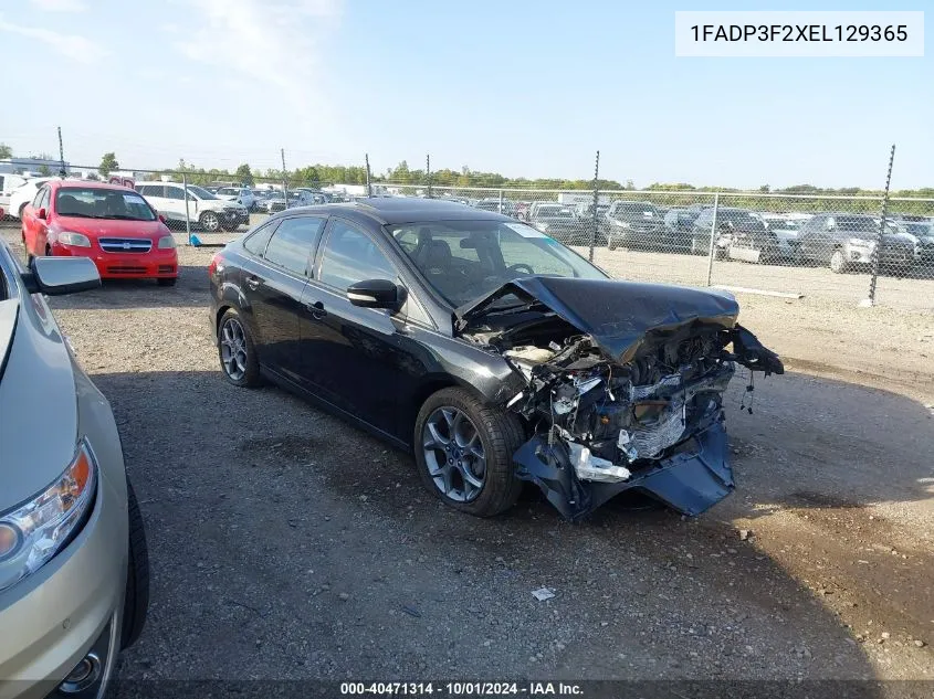 2014 Ford Focus Se VIN: 1FADP3F2XEL129365 Lot: 40471314