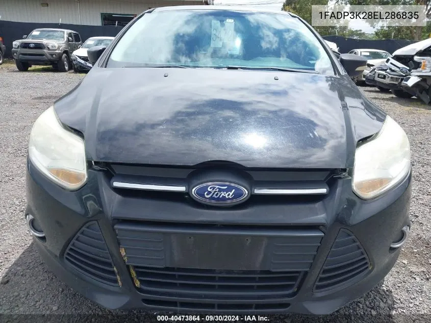 2014 Ford Focus Se VIN: 1FADP3K28EL286835 Lot: 40473864