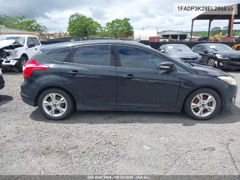 2014 Ford Focus Se VIN: 1FADP3K28EL286835 Lot: 40473864