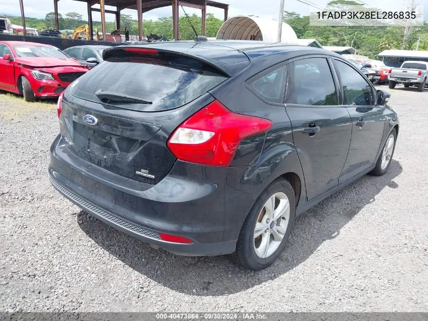 2014 Ford Focus Se VIN: 1FADP3K28EL286835 Lot: 40473864