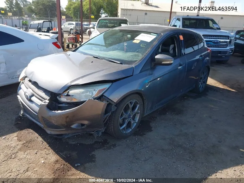 2014 Ford Focus Se VIN: 1FADP3K2XEL463594 Lot: 40473916