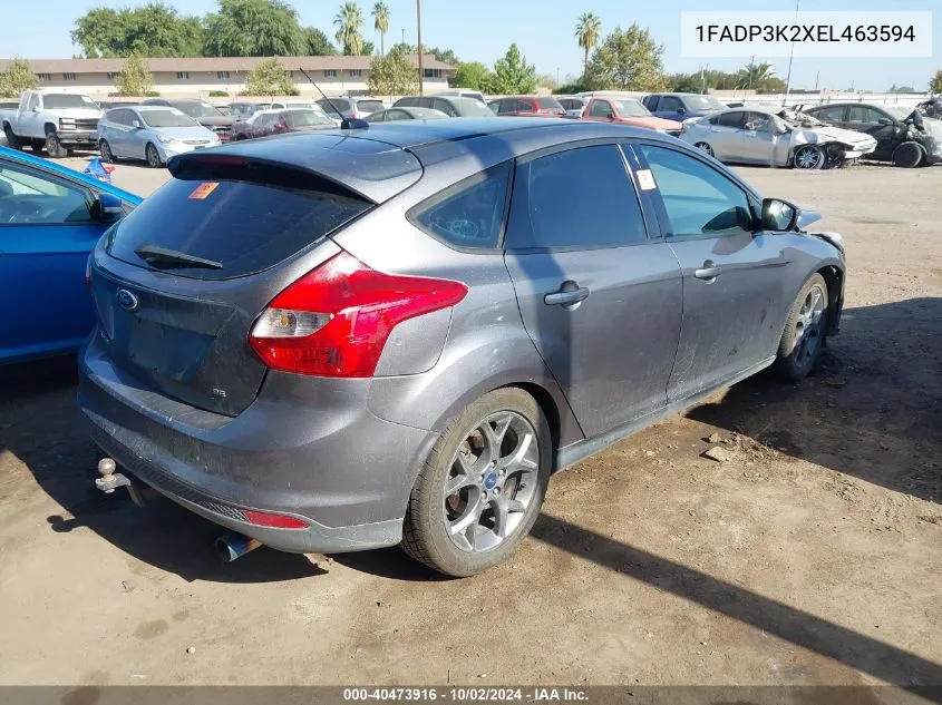 2014 Ford Focus Se VIN: 1FADP3K2XEL463594 Lot: 40473916