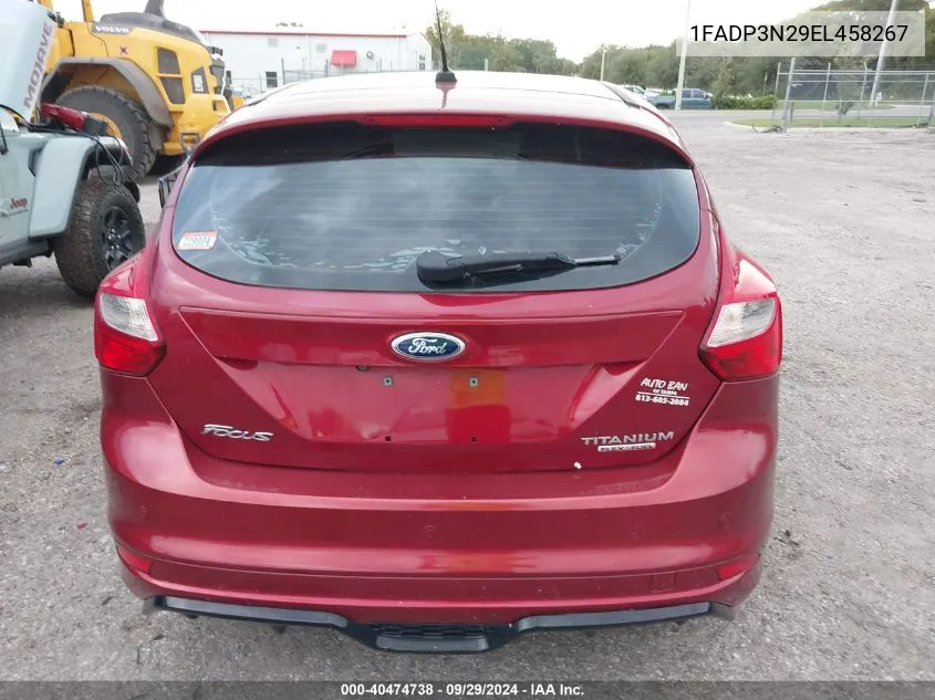 2014 Ford Focus Titanium VIN: 1FADP3N29EL458267 Lot: 40474738