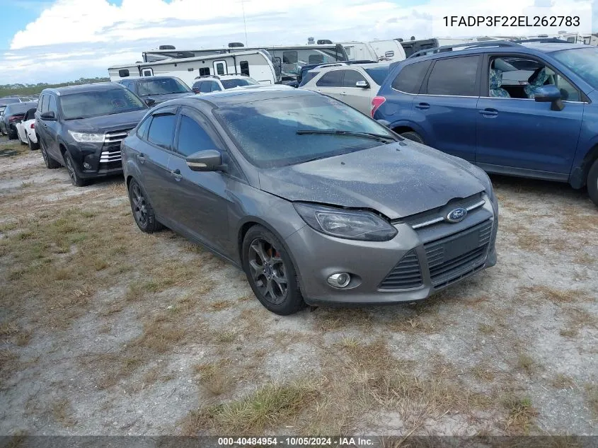 2014 Ford Focus Se VIN: 1FADP3F22EL262783 Lot: 40484954