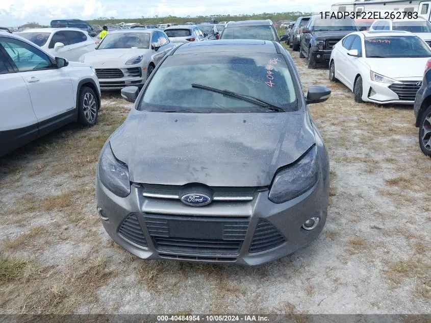 2014 Ford Focus Se VIN: 1FADP3F22EL262783 Lot: 40484954